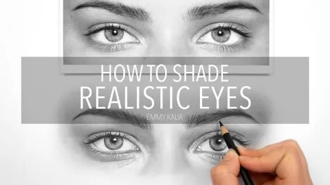 In this ClassI will show you how I shade these eyes with graphite pencils to create a realistic look.