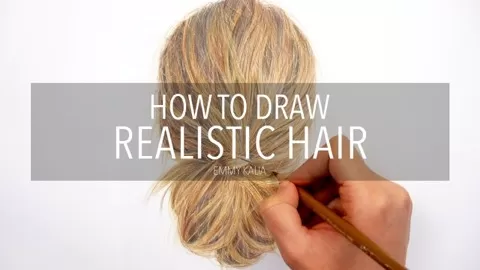 In this class you will learn how to draw realistic hair with colored pencils. I will show you how I build up the layers gradually