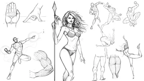 This is a basic approach to figure drawing. This entire tutorial is 3.5 hours.I share techniques that I have used over the years to create comic book illustr...