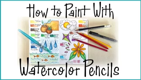 Watercolor Pencils are something that interests many artists because you apply color dry as you would use colored pencils