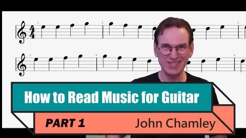 In How to Read Music for Guitar - Beginner’s Class you will learn to read guitar sheet music and play the notes on guitar.By following my easy string-by-stri...