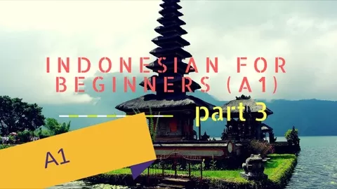 This is the Indonesian language for Beginners Class: Level 1 (A1). This is the part three of the class....