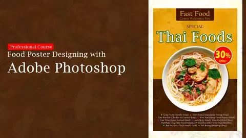 Welcome to the course on Professional Course: Food Poster Designing with Adobe Photoshop. In this course I have completely focused many areas which is highly...