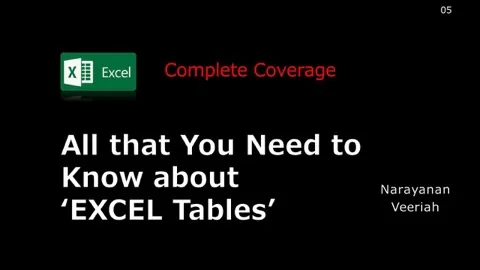All that You Need to Know about Excel Table
