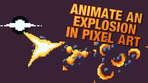 In this class you're going to learn how to animate an explosion in pixel art.We're going to start with making a palette