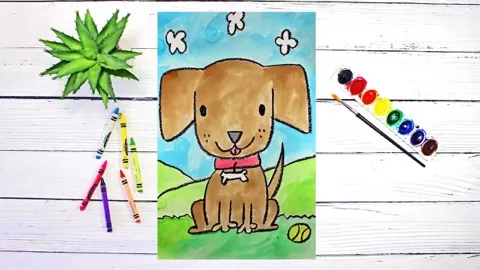 Are you looking for a drawing and watercolor painting project for your child?