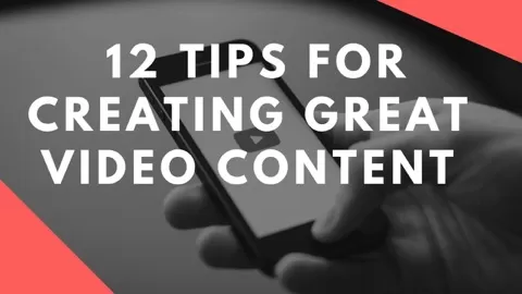 This course covers 12 tips for creating video content that works for YouTube videos