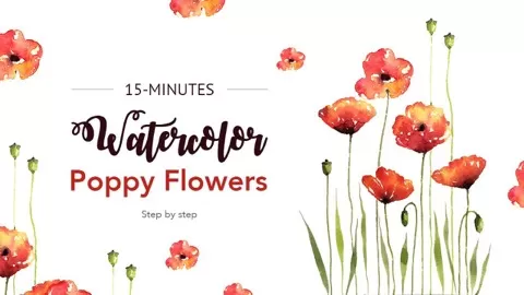 In this class I will teach you step by step how to paint poppy flowers in loose watercolor style.