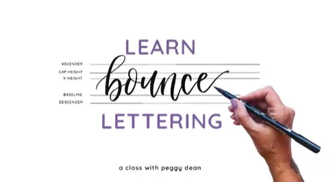 Bounce lettering is a trend in modern calligraphy that isn't going out of style any time soon. Its playful