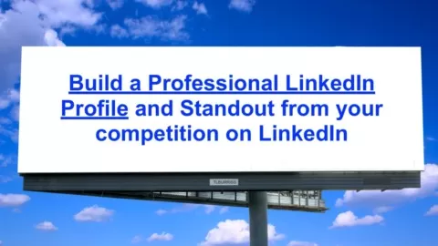 This class is designed to guide you through the best practices ofbuilding a highly focused Professional LinkedIn Profile.