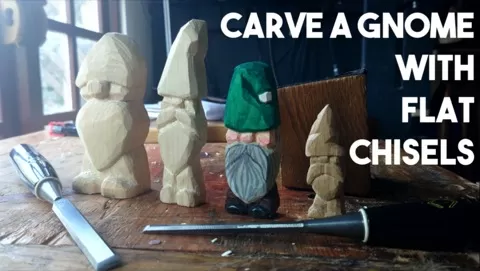 If you've ever wanted to get into wood carving but found it daunting or confusing then this simple gnome carving class may be the quick introduction you need...