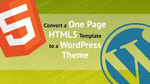 Have you thought about creating a WordPress theme from a simple HTML5 template? In his 100-minute class