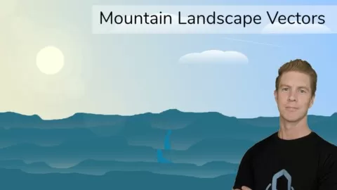 Create a vector landscape using inkscape (or adobe illustrator). Follow along as we design this mountain landscape. We start by creating a gradient and using...