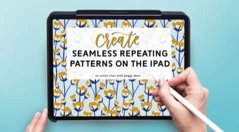 Did you know that you can create a repeat pattern on the iPad?! Did you also know that you don't need 75 apps to do it? Using only the Procreate app