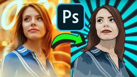 This Photoshop course will help you boost your skills and teach you how to make comic characters