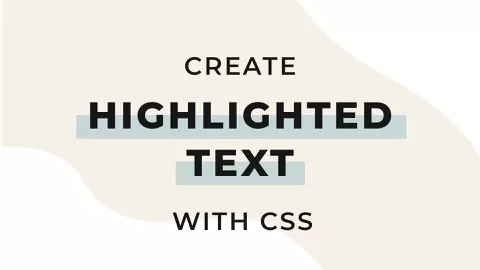 A fun text highlight is the perfect way to add a little extraflair to your website. Not only is it visually interesting