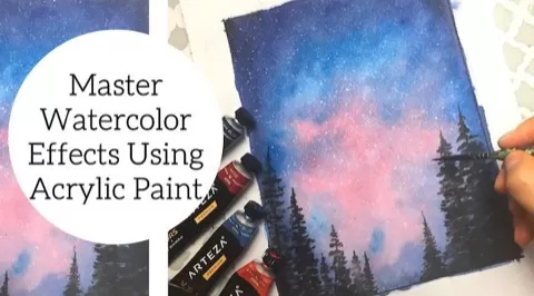 Have you ever wondered how to get a watercolor effectfrom your paintings without making muddy colors or from a medium that isn't watercolor? The Master Wate...