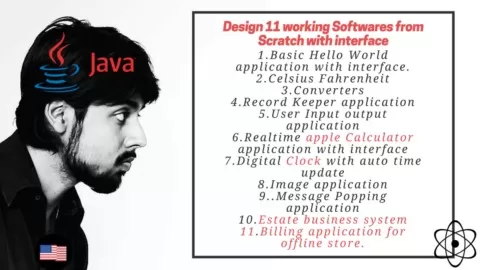 Design 11 softwaresfrom scratch in Java. NO EXPERIENCE REQUIRED.