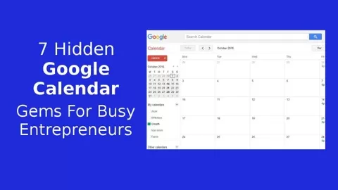 Many people use Google Calendar. Although you may have used Google Calendar for some time