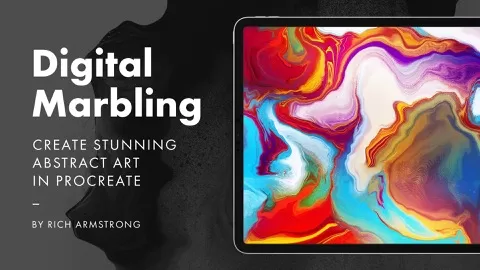 This class is all about digital marbling and how to create beautiful abstract pieces of art that may resemble Paper Marbling