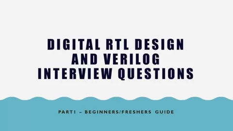 Digital Design and Verilog interview questions is an initiative to help students/professionals who have basic knowledge of digital design and Verilog knowled...