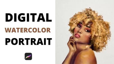 In this class you will learn how to make a digital watercolor portrait in Procreate from a picture.