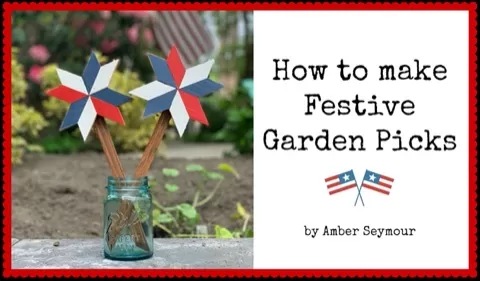 In this class you will learn how to make seasonal mini garden picks.They are perfect for sprucing up your garden flower pots with a splash of color!