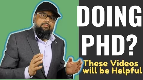 Doing PhD?These Videos will be helpful.
