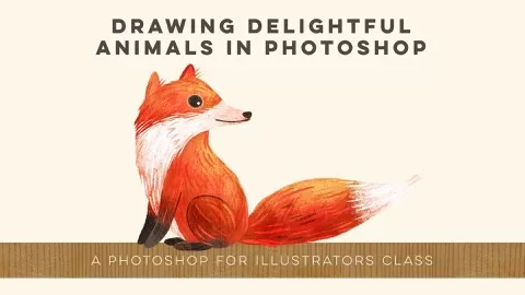 In this class you’ll learn the basics of drawing delightful animals in Photoshop