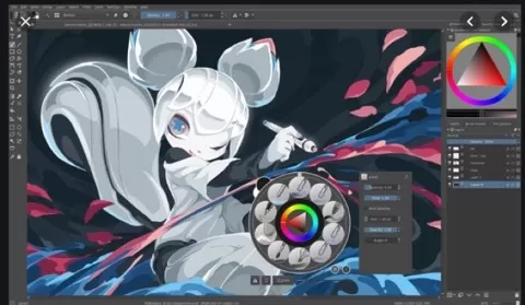 If you want to know how to use the drawing software Krita