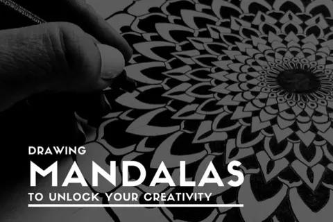 Drawing mandalas are great for those who feel stuck or blocked creatively. It´s an easy way to strengthen the creative muscles