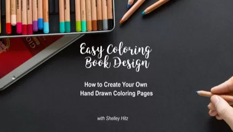 Would you like to be able to create your own hand drawn coloring pages the easy way?
