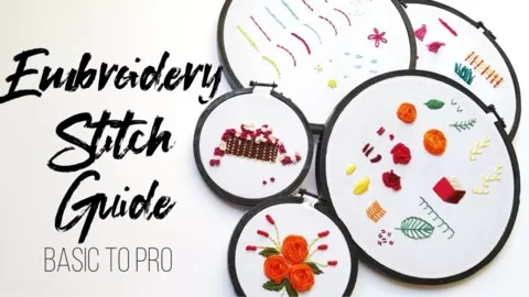 IN THIS CLASS I WILL HELP YOU MAKE YOUR OWN EMBROIDERY STITCH GUIDE. I WILL BE TEACHING YOU 30 EMBROIDERY STITCHES FROM BASIC TO PRO.