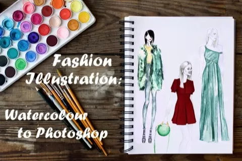 A fashion illustrationclass teaching you how topaint garments from polyster to jersey to fur. You will learn tricks to create textured illustrations in wate...
