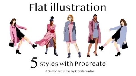 In this class I will show you how to make flat illustrations with Procreate
