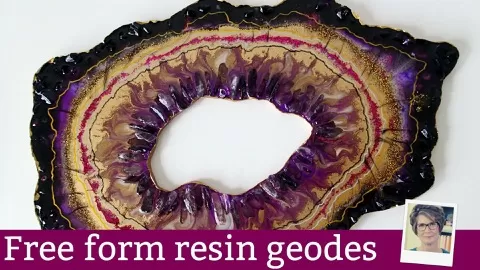 A course for resin beginners looking to create amazing geode inspired free-form resin art works.