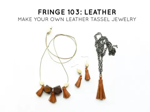 This course is part three of a multi part series exploring all types of fringe.In this class we’re experimenting with LEATHER!