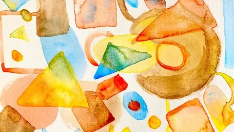 Welcome to Abstract Watercolor Painting- Shapes