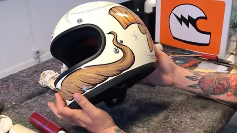Step by step Helmet Paint from Scratch to finish