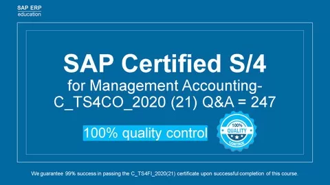 SAP Certified S/4 for Management Accounting - C_TS4CO_2020