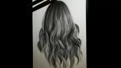 Hyper realistic hair drawing (The easiest way)