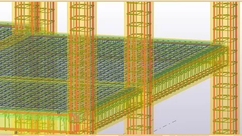Shop drawing and modeling R.C.C building in TEKLA