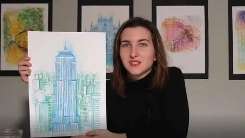 Combine sketching with watercolor to create beautiful buildings that leap off the page