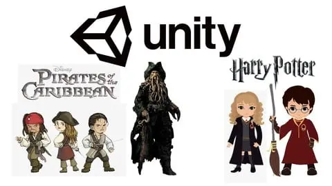 Learn Game Design & Development with Unity Game Engine & Make your own Pirates of the Caribbean and Harry Potter Game