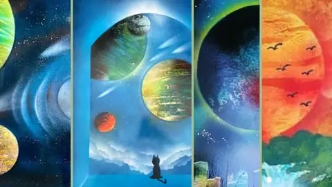 You will learn all the techniques in the world step by step until your amazing first spray art!