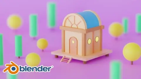 Learn the basics of Blender 3D by making a Cartoon Home in the Woods