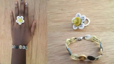 A step by step guide to making wearable buttons jewelry from scratch
