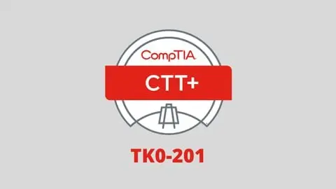 Feel confident and Get CompTIA CTT+ Essential Certification (TK0-201) on your first try!