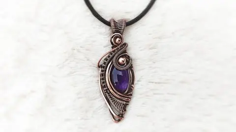 Learn to Create Beautiful and Unique Jewellery with Wire Wrapping Techniques. Create Wire Wrapped Freesia Pendant