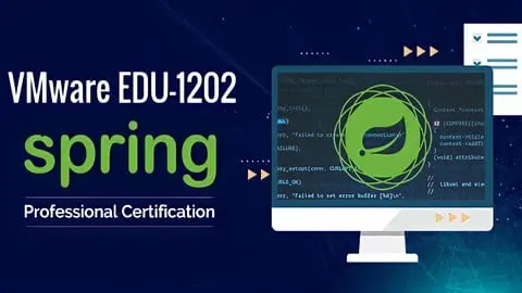 Pass JAVA and Spring Professional Certification (EDU-1202) Exam with Practice Tests containing Questions and Answers